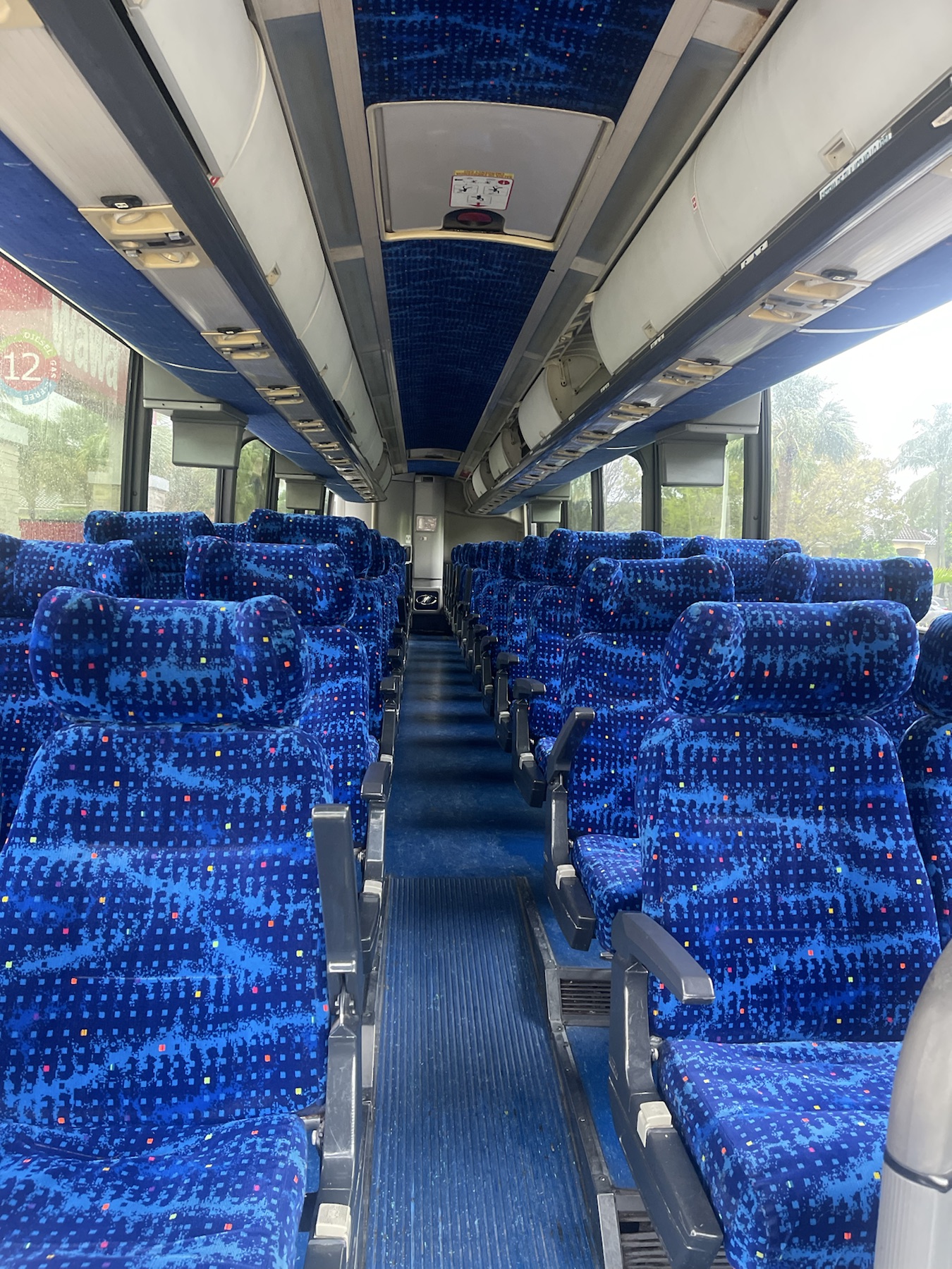 RideJAB coach bus passenger seating